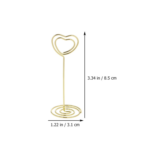 20Pcs Golden Metal Message Clips Durable Multi-Function Memo Holders 1