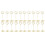 20Pcs Golden Metal Message Clips Durable Multi-Function Memo Holders 8
