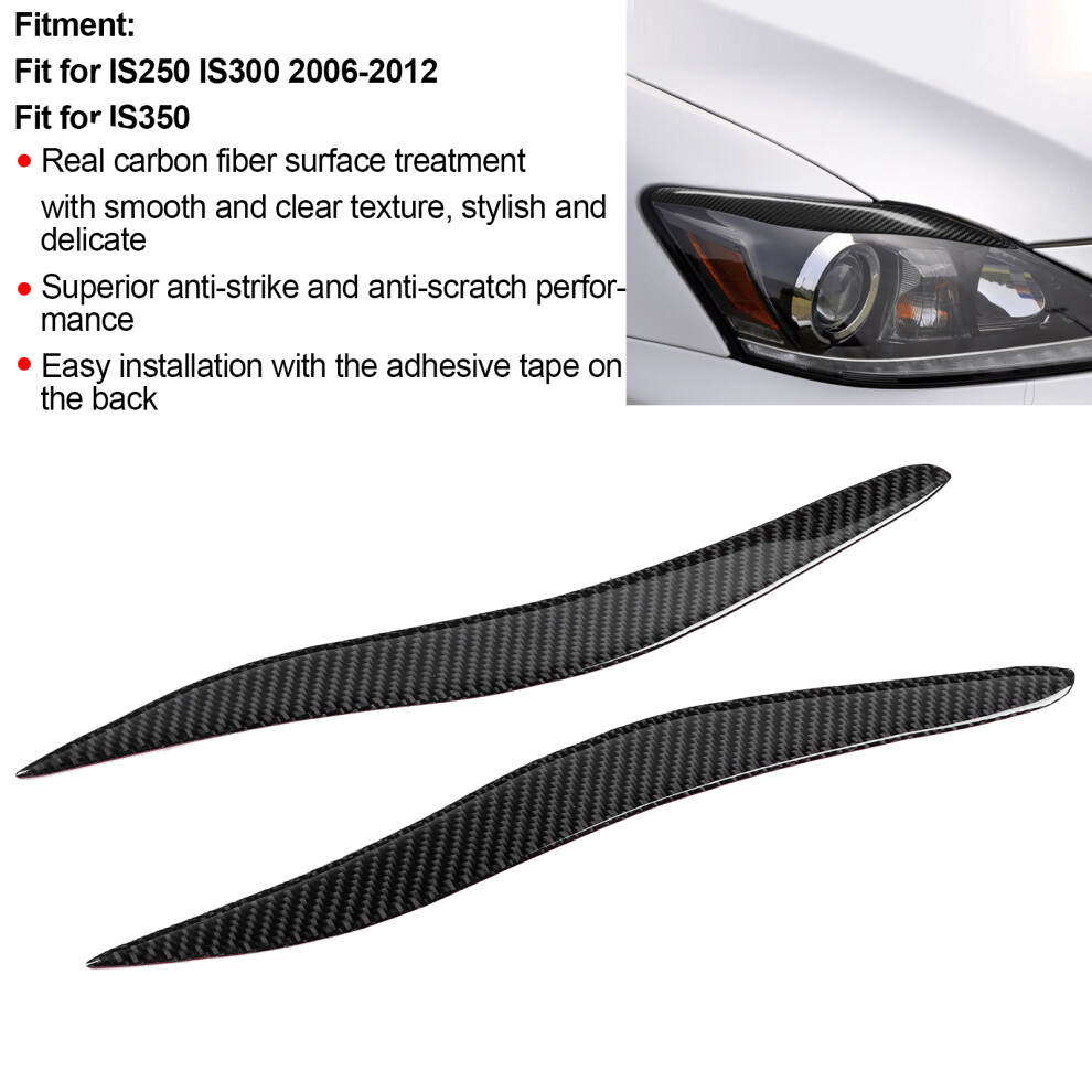 Paar Carbon Fiber Scheinwerfer Augenbrauen 7465065618462