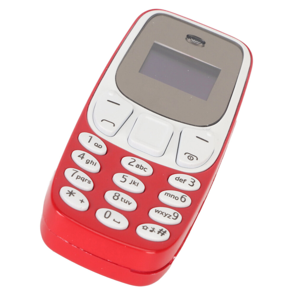 Mini Bluetooth Dialer Gsm Dual Sim Phone 0.66" 380Mah Red 6911378313491