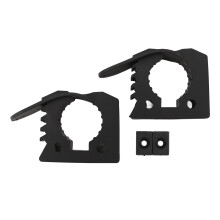 Staffa di montaggio in materiale resistente, morsetto di montaggio flessibile in gomma con regolazione da 2,5 a 3,8 cm, gomma resistente a sgancio