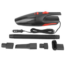 Aspirador de pó portátil para carros com design compacto, alta sucção, 12V, com múltiplos bicos para limpeza rápida e eficiente do veículo.