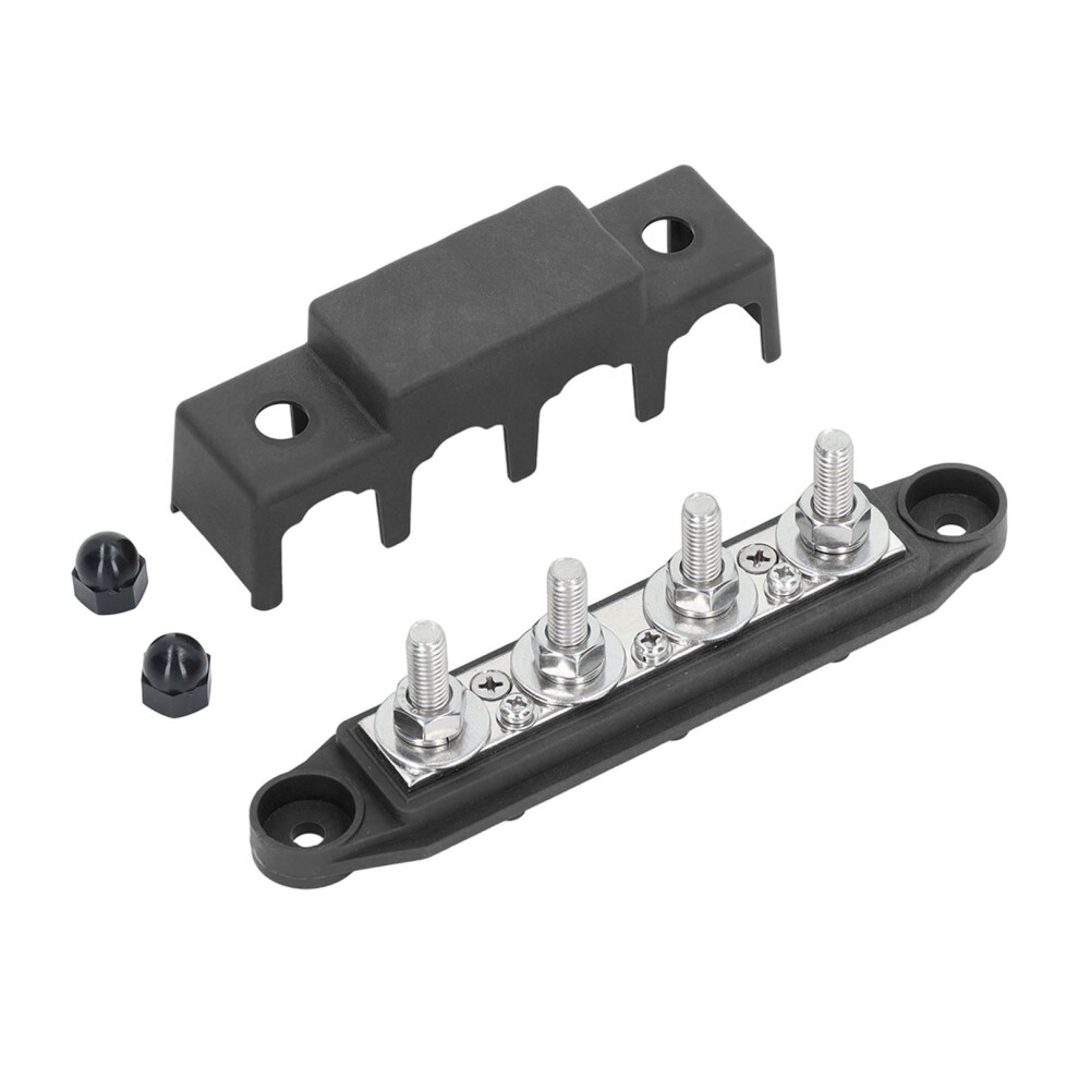 4 Stud Power Distribution Block 48Vdc 250A Weatherproof Steel 4351375393294