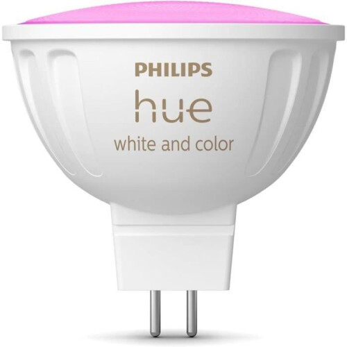 Philips Ampoule conectada - PHILIPS HUE - MR16 - Luz branca e colorida - Compatível com bluetooth - Funciona com App e voz