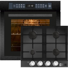 Kaiser EH 6306 RS Forno da incasso 79 L + KCG 6387 Piano cottura a gas 60 cm