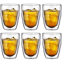 Set mit 6 Thermogläsern - BODUM - Pilatus - Doppelte Wand - 0,25 l - Transparent