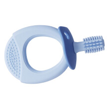 Baby Soft Silicone 360 Detachable Toothbrush Blue for Infants