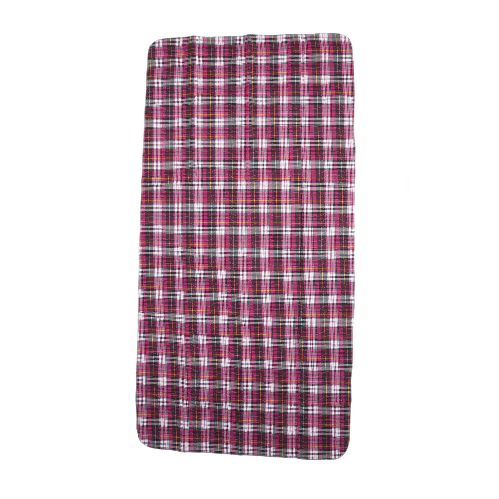 Reusable Incontinence Bed Pad Purple Plaid Heavy Absorbency 35.43x47.24in