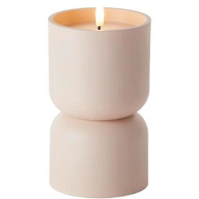 Tischlampe für den Außenbereich - BRILLIANT - LOVERE - Kunststoff - 3 W - Kerzenform - Beige und Hellbraun