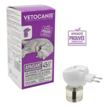 Difusor VETOCANIS + Recarga anti-stress para gatos - Eficaz durante 45 dias