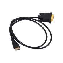 Adaptérový kábel HDMI na DVI vo vysokej kvalite s automatickým prispôsobením rozhrania, čisto digitálne pripojenie, vynikajúca vodivosť,