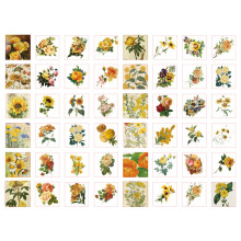Printed Flower Clipart, Safe And Environmentally Friendly Napkins for Party Wedding Decor, Vintage Floral Patterns Fine Craftsmanship Multi Functional