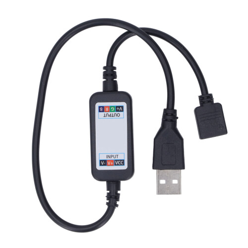 RGB LED-stribe lysdæmpercontroller, Bluetooth, 4,5–26V