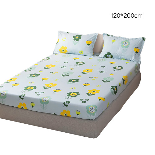 Πολυτελή σεντόνια Microfiber Queen, σεντόνια με floral print για κομψή διακόσμηση