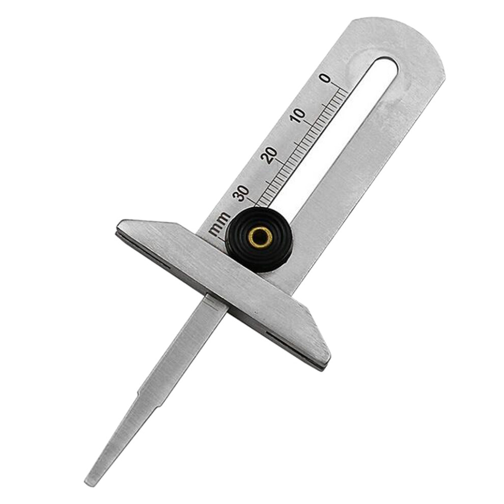 Stainless Steel Tyre Depth Gauge Tread Depth Gauge Keyring Tread Ruler 6901423158702