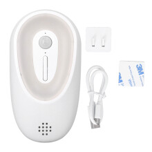 Purificateur d'air intelligent à induction pour litière et toilettes, éliminant les odeurs d'animaux, avec veilleuse.