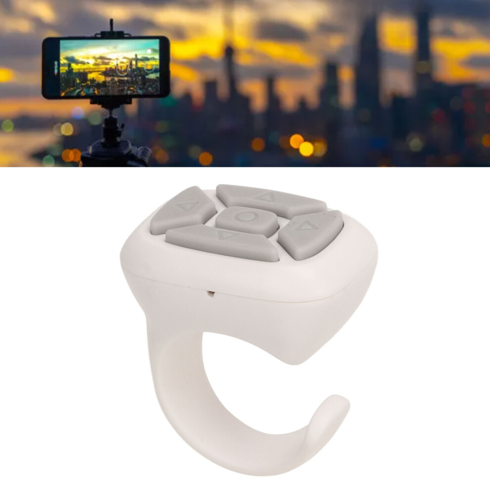 Bluetooth Remote Control Ring, 10M, 50Mah, White 4941370501437