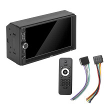 Smart Car Stereo With Seven Color Lighting And Lossless Music Playback Touch Screen Double Din Radio FM Bluetooth Mirror Link Steering Wheel Remote