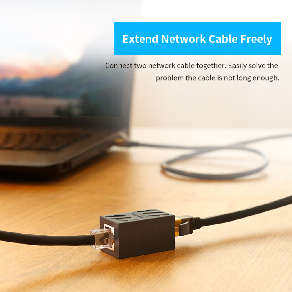 Vention Cat6 Ethernet Cable Coupler Rj45 Female To Female Extension, -Plated Gold 8781391649567