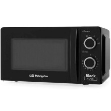 Micro-ondes ORBEGOZO MI2117 - Noir - Capacité 20 litres - 6 niveaux de puissance