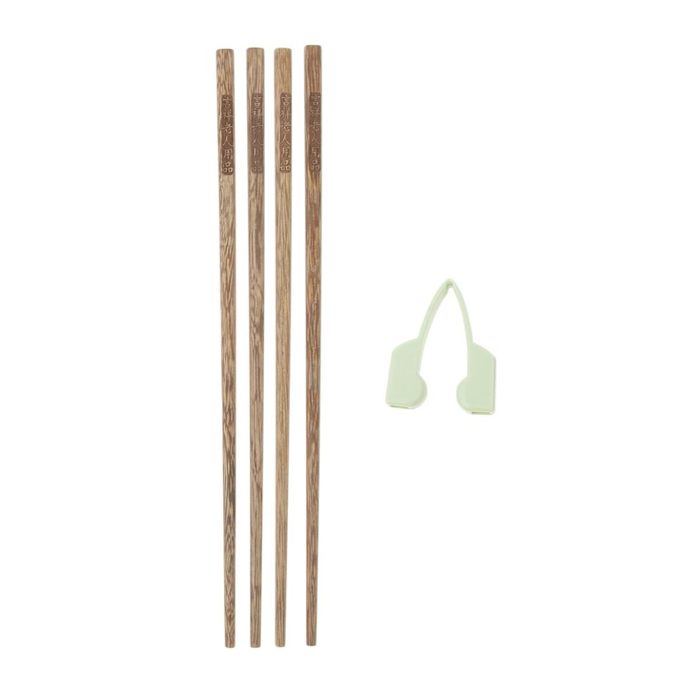 Anti-Slip Training Chopsticks Helpers Individually Eating Aids for Eld