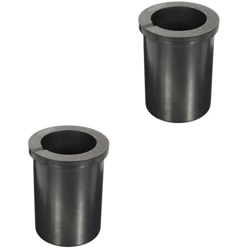 2Stk Graphit Schmelztiegel Für Metall Schwarz 2