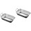 2Stk Snacktablett Mit Griffen, Silber, Langlebig & 8