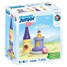 PLAYMOBIL Junior 71458 Belle, Turm mit Musik, Disney, Ab 12 Monaten