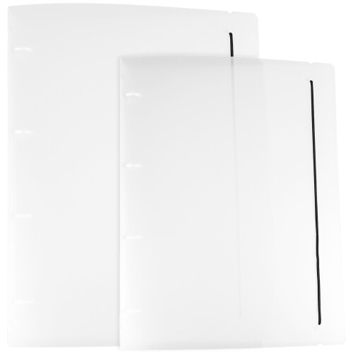 6Pièces Couverture Cahier A5 Transparente PP Résistante Usage Ecole 1