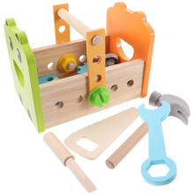 2Ensembles Ensemble Outils Bois Enfants Jouet Educatif Coloré
