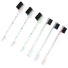12Pièces Mini Brosse Sourcils ABS Multi-Usages Mélangées