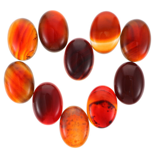 40Pièces Cabochons Pierre Plat DIY Assortis Pour 2