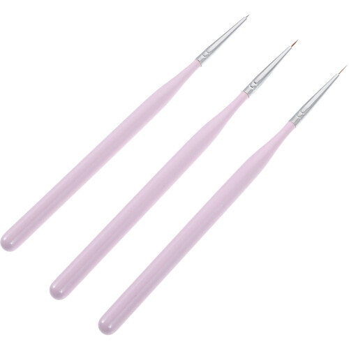 6Pièces Pinceaux Nail Art Nylon Pour Liner 2
