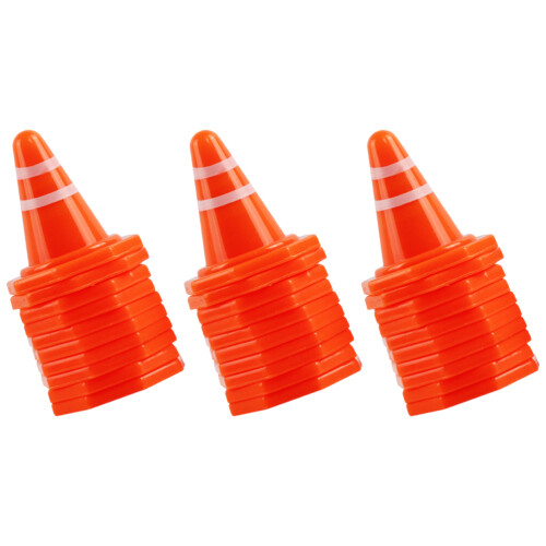 100Pièces Jeux Educatifs Mini Cônes Signaux De Circulation Orange