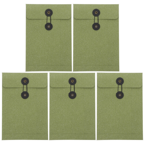 15Pièces Enveloppes En Vert Pour Documents