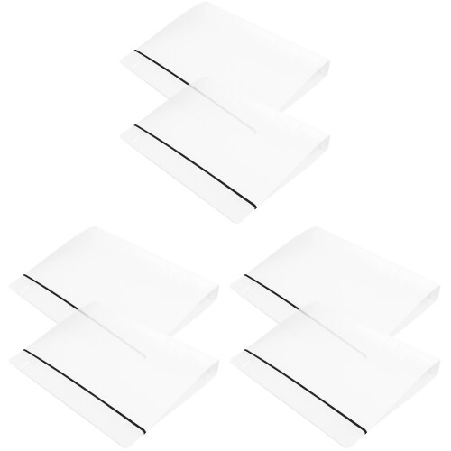 6Pièces Couverture Cahier A5 Transparente PP Résistante Usage Ecole 2