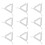 20Pièces Râtelier Creuset Triangle En Fer Pour Enseignement 3