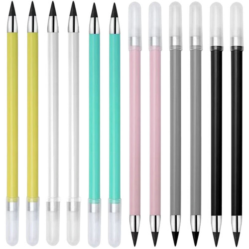 24Pièces Crayons Durables Sans Encre Usage Graphite Plastique 1