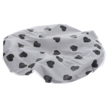 4Pièces Bonnet De Douche Satiné À Motif Cœur Pour Femmes Épais