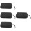 4Pièces Sacoche Microphone Noir Compact Résistant Pour Voyages 8