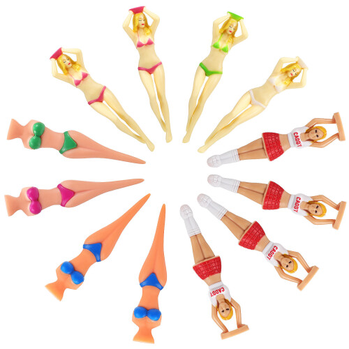 24Pièces Tees Golf Durables Plastiques Multicolores Amusants