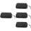 4Pièces Sacoche Microphone Noir Compact Résistant Pour Voyages 7