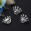 4Pièces Broches Argent Tiara Pour Occasions Spéciales 10