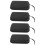 4Pièces Sacoche Microphone Noir Compact Résistant Pour Voyages 9