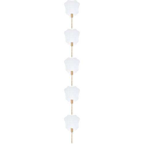 5Pièces Éventails Main DIY En Transparent Bambou 2