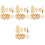 4Ensembles Accessoire Bain Exfoliant Corps Pieds Multicolores 4