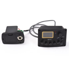 negro 9V pastilla para guitarra acústica 7.6x5.2x3.1cm