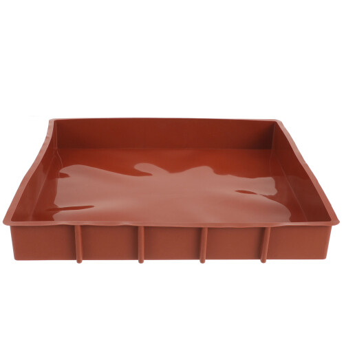 4Pcs Non-Stick Silicone Bread Pan Coffee Color for Cake Baking