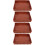 4Pcs Non-Stick Silicone Bread Pan Coffee Color for Cake Baking 9
