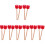 8Paires Maillets Grosse Caisse Bois Rouge Mousse Eva Performance 4